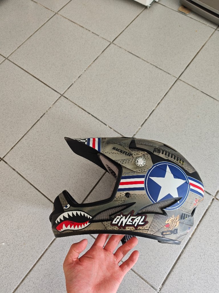 Enduro helm, Vélos & Vélomoteurs, Enlèvement, Comme neuf, XXS, Garçon ou Fille