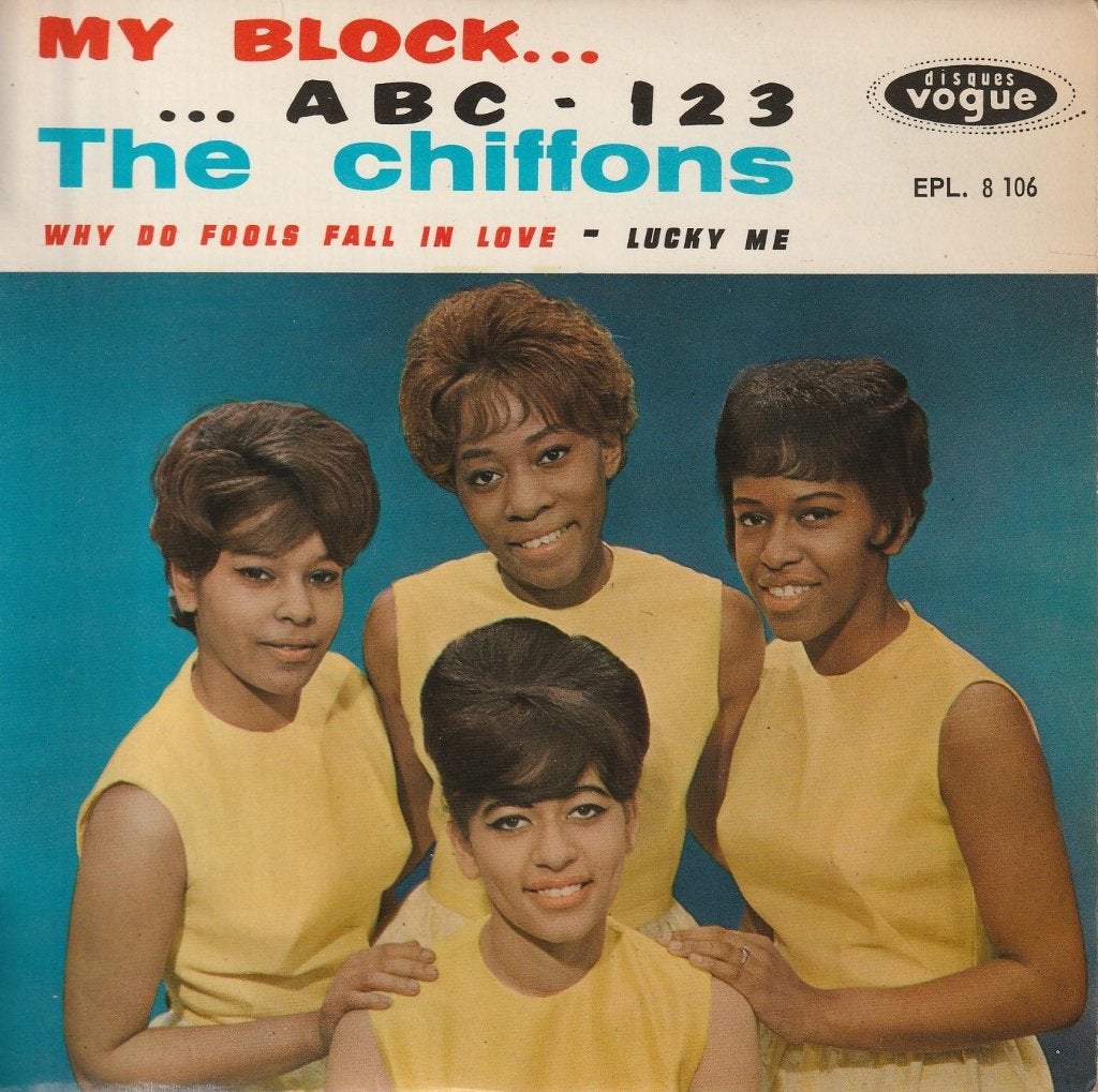 The Chiffons - My block / ABC - 1 2 3 + 2 andere, CD & DVD, Vinyles Singles, R&B et Soul, 7 inch, Comme neuf, EP