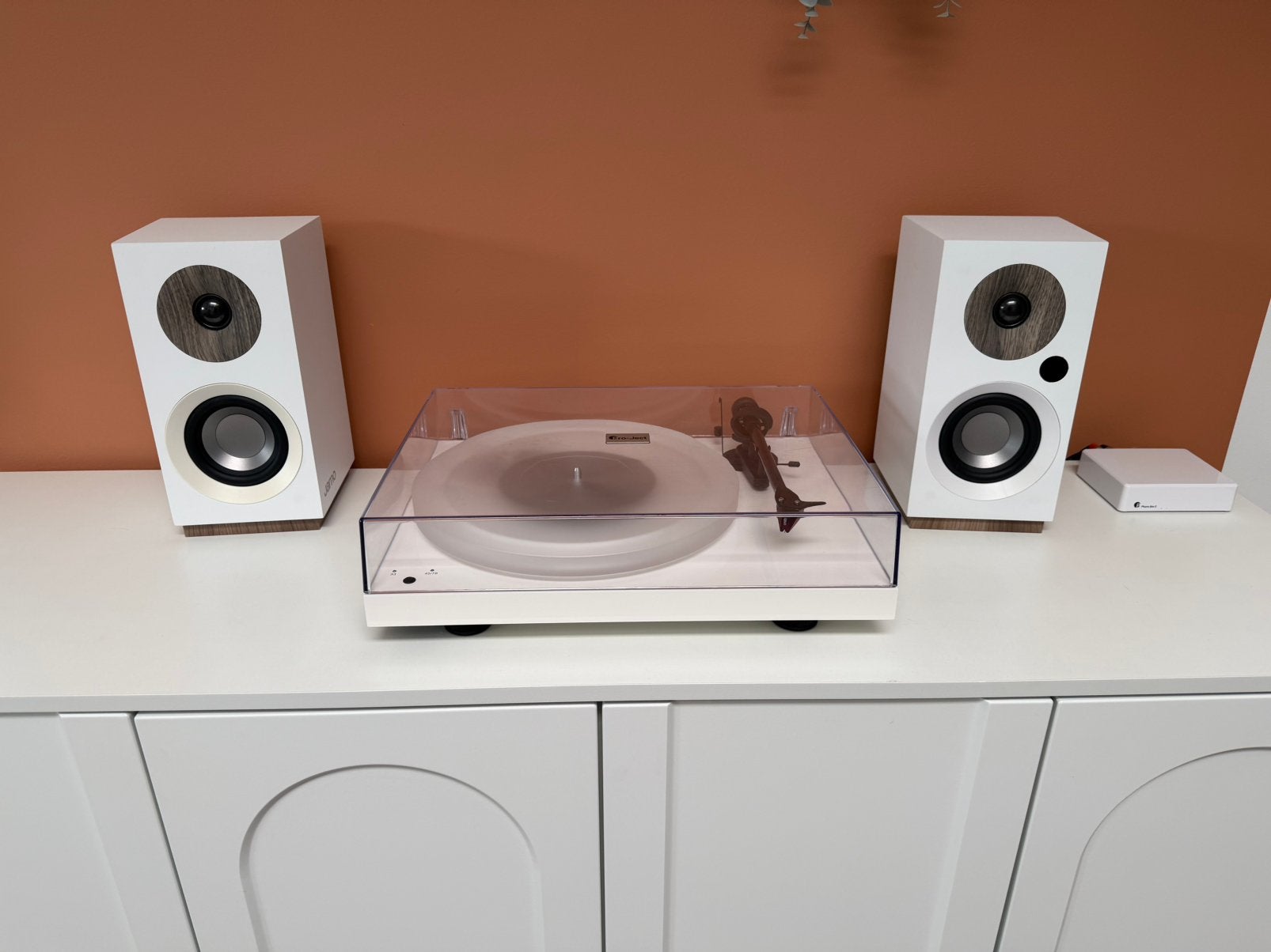 Platine vinyle Pro-Ject + enceintes Jamo, Enlèvement, Comme neuf, Platine