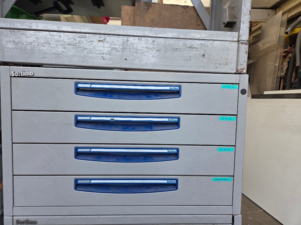 Sortimo schappen met  4 stuks beschikbaar, Ophalen, Gebruikt