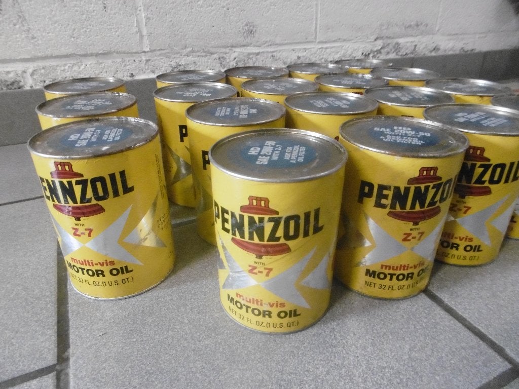 LOT 14 /Ancien Bidon D’huile Pennzoil Année 1960 /USA, Collections, Enlèvement, Comme neuf, Autre, Autres marques