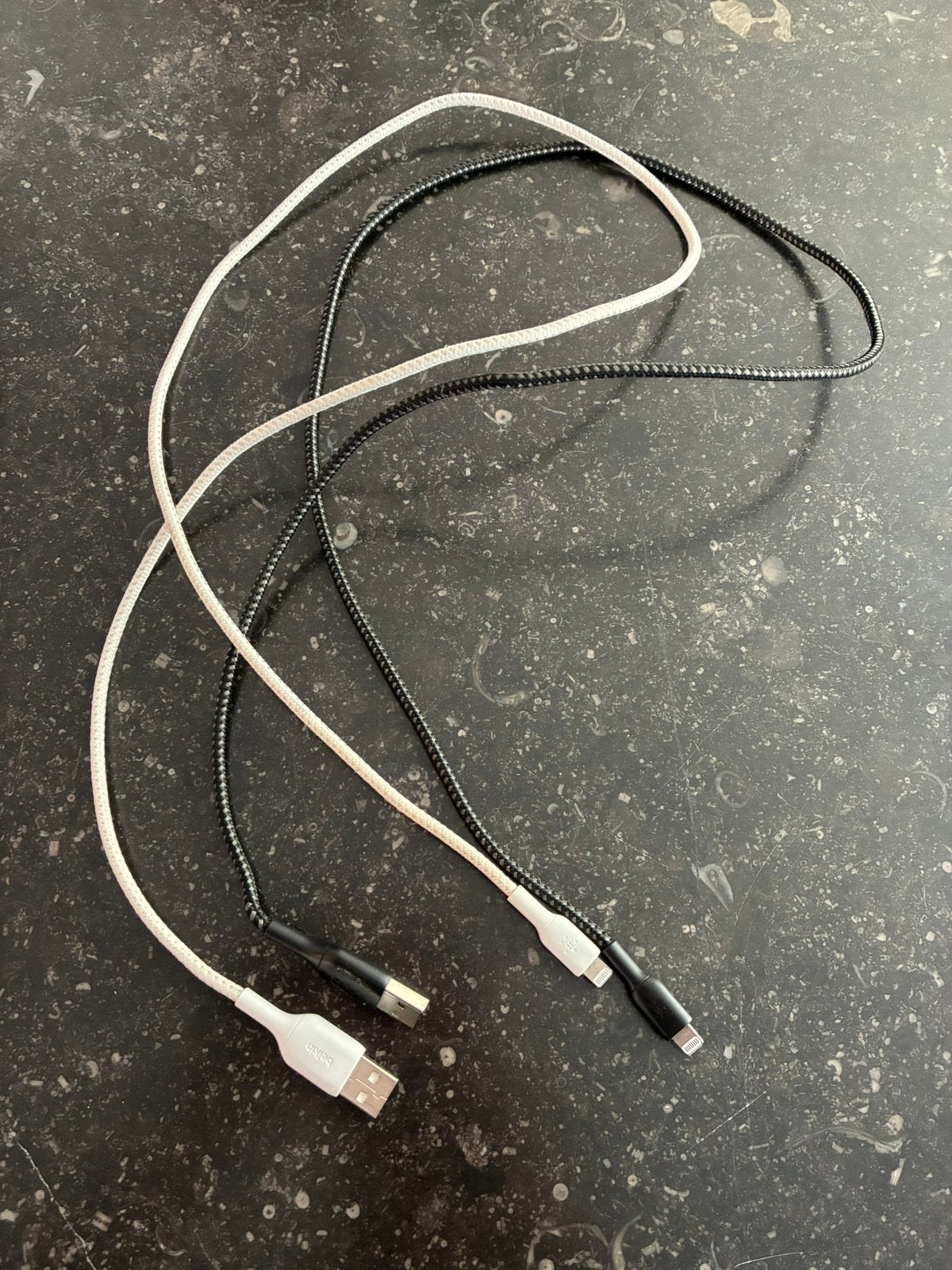 Usb c naar Lightning - 1m - 2stuks, Télécoms, Lightning, Enlèvement, Comme neuf, Belkin