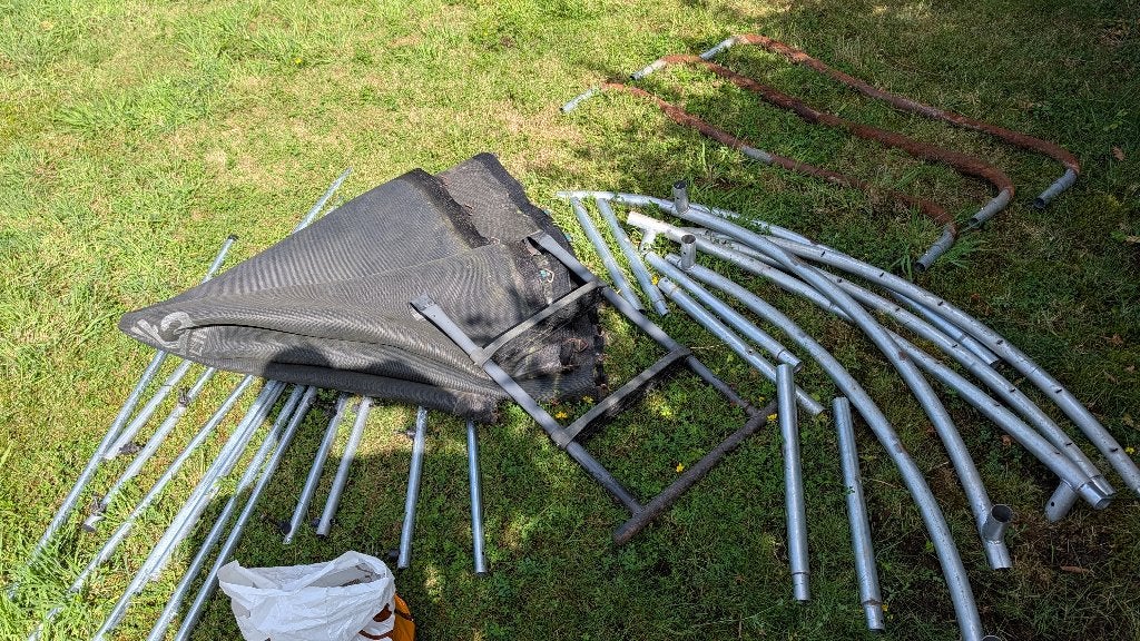 Salta Trampoline 250cm, Ophalen, Gebruikt