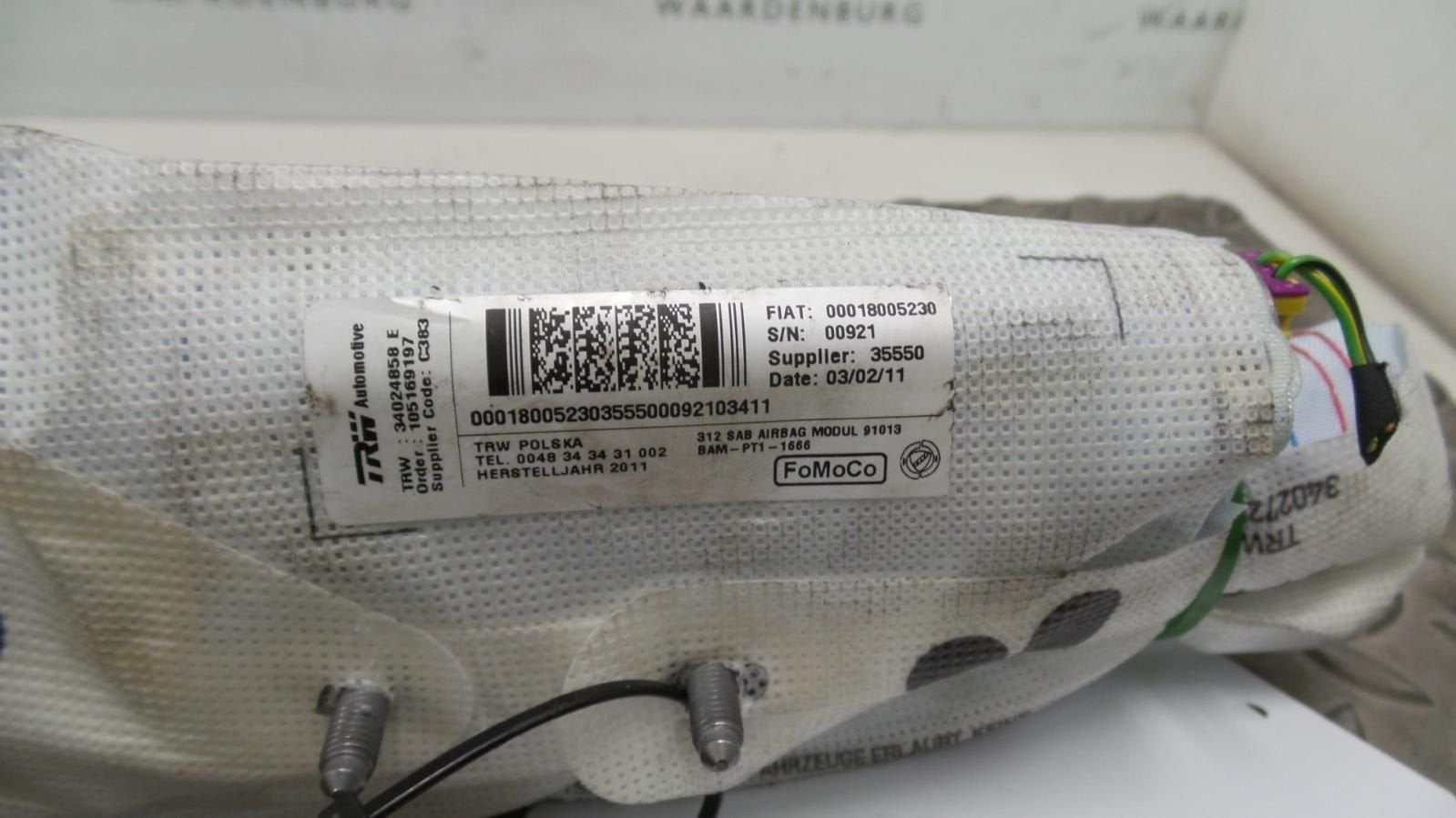 FORD KA Cool & Sound AIRBAG LINKS 2011, Auto-onderdelen, Ophalen of Verzenden, Gebruikt, ARN erkend