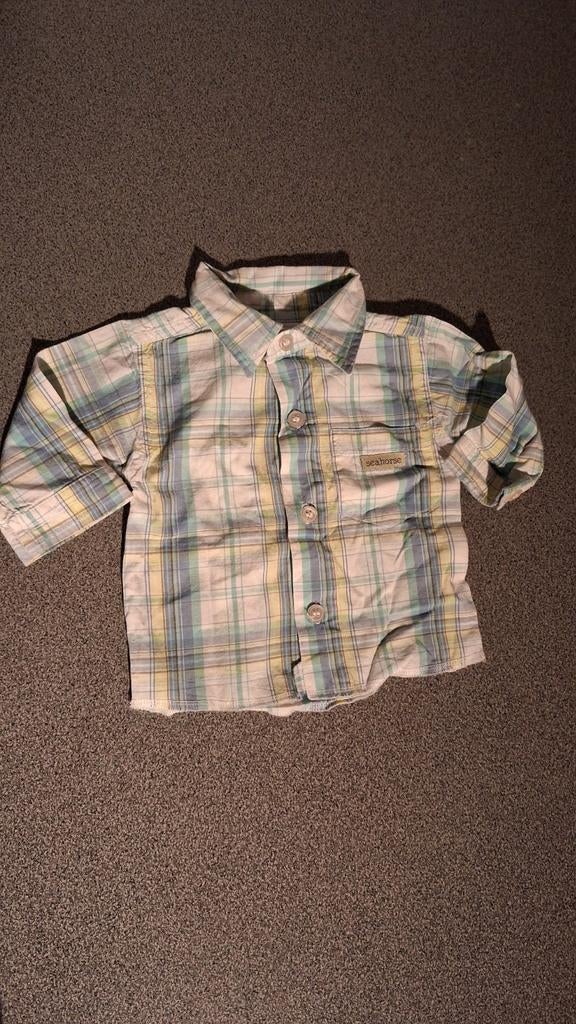 Hemdje met korte mouwen Wiplala maat 68, Kinderen en Baby's, Babykleding | Maat 68, Ophalen of Verzenden, Zo goed als nieuw, Shirtje of Longsleeve