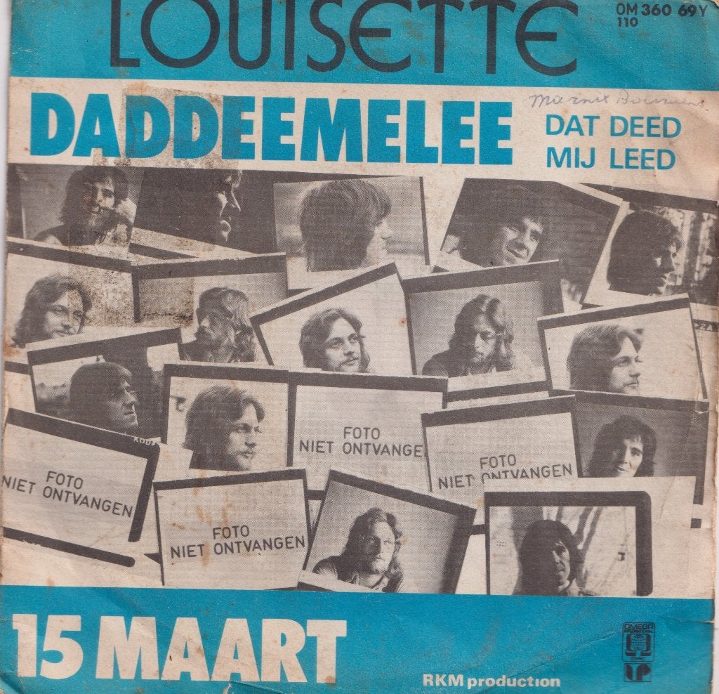 Louisette – Daddeemelee / 15 maart – Single, Cd's en Dvd's, Vinyl Singles, Gebruikt, Nederlandstalig, 7 inch, Ophalen of Verzenden