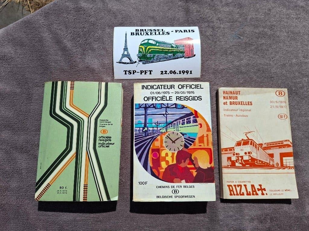 Officiële NMBS-indicator 1974 1975 1976 1977 Dienstregeling, Ophalen of Verzenden, Zo goed als nieuw, Trein, Boek of Tijdschrift