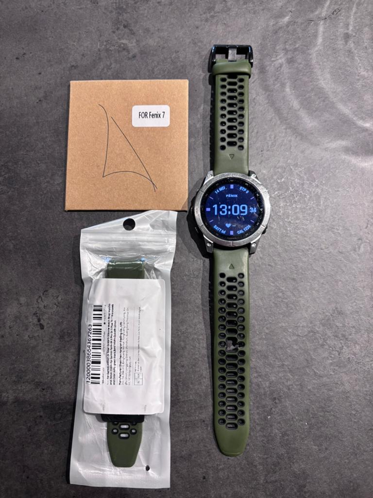 Garmin Fenix 7, Handtassen en Accessoires, Sporthorloges, Ophalen, Zo goed als nieuw