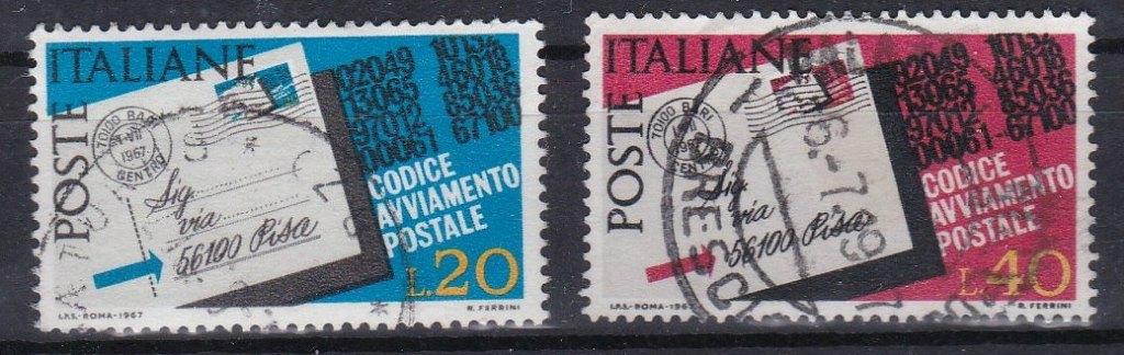 Italie 1967 - n 1237-1238, Envoi, Affranchi