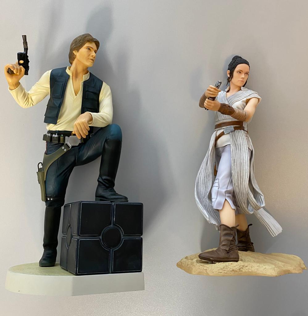 Kotobukiya ArtFX Star Wars Rise Skywalke Rey Statue Han Solo, Enlèvement ou Envoi, Comme neuf