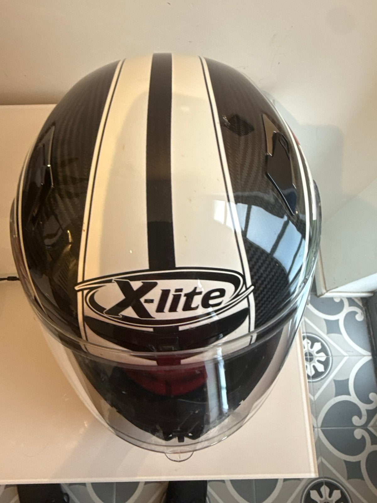 Helm x elite ( carbon ) in uitstekende staat .., Fietsen en Brommers, Ophalen of Verzenden, Zo goed als nieuw
