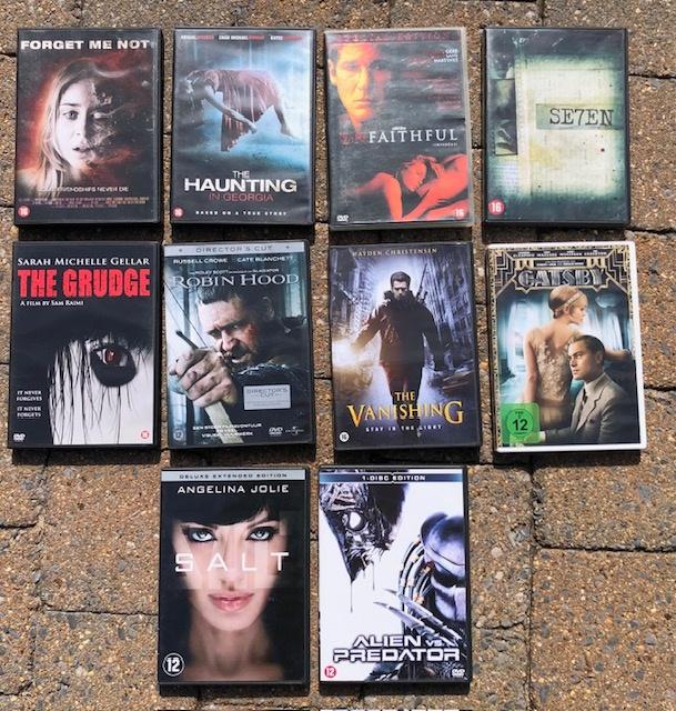 LOT van 10 dvd's voor rommelmarkters: 5 euro voor alles, Cd's en Dvd's, Dvd's | Actie, Ophalen, Gebruikt