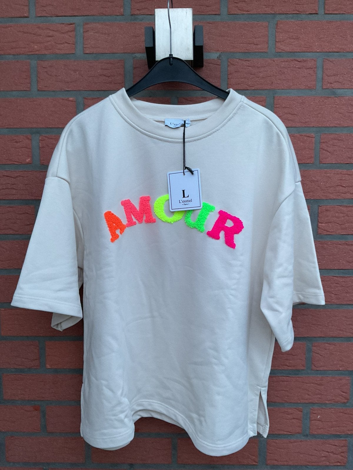 Nieuwe sweater met korte mouwen, Kleding | Dames, T-shirts, Ophalen of Verzenden, Nieuw, Beige, Korte mouw