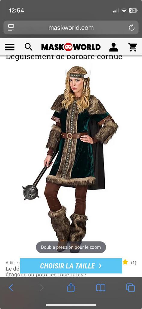 Déguisement de Viking taille S (femme), Kleding | Heren, Ophalen of Verzenden, Zo goed als nieuw