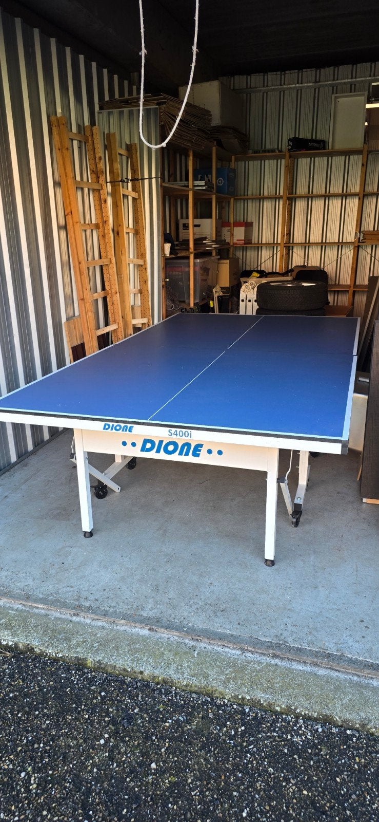 DIONE S400i Tafeltennistafel pingpong Linkeroever, Sport en Fitness, Tafeltennis, Ophalen, Verrijdbaar