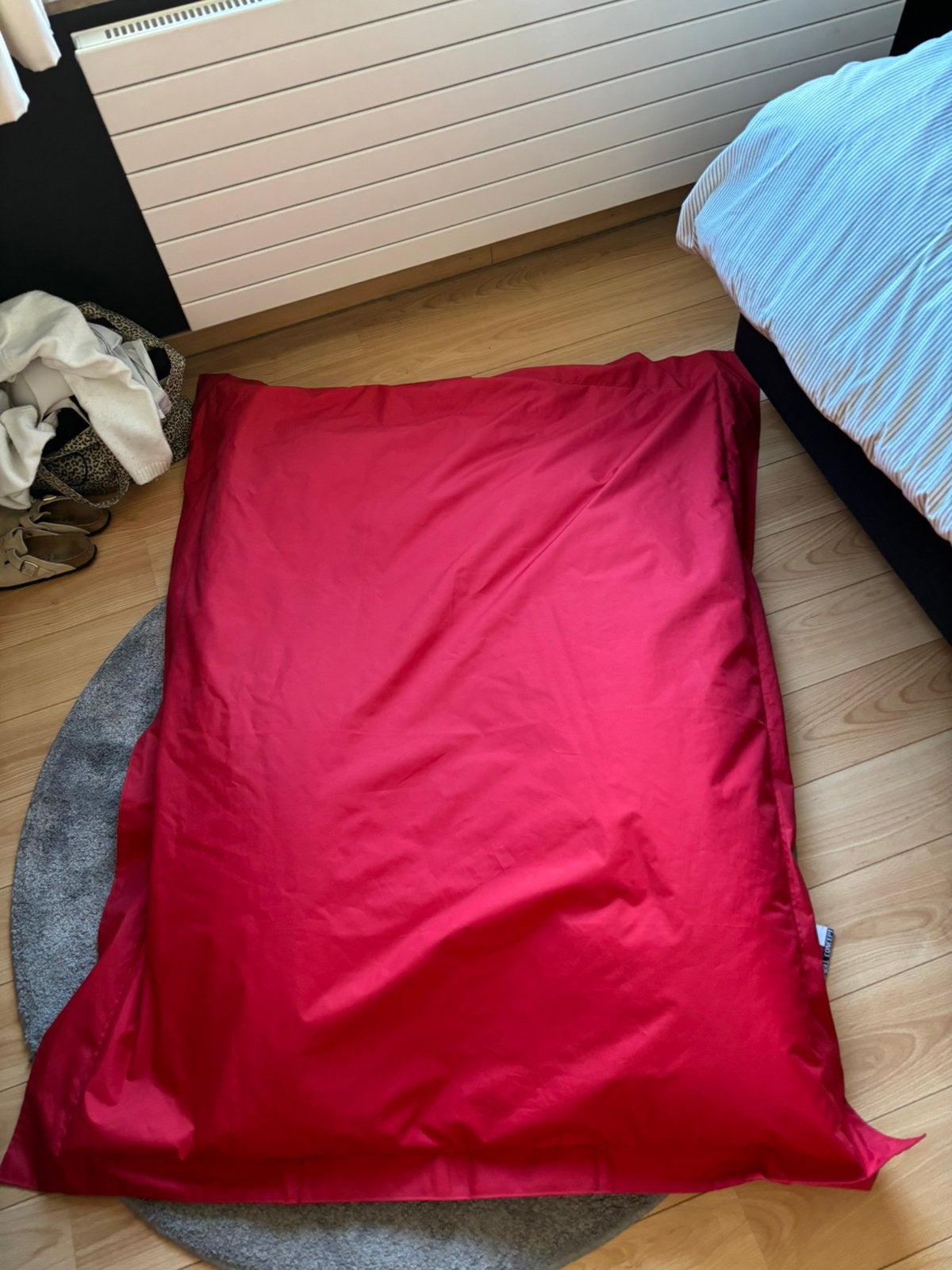 Pouf Red Label, Enlèvement, Comme neuf, Rouge, Pouf