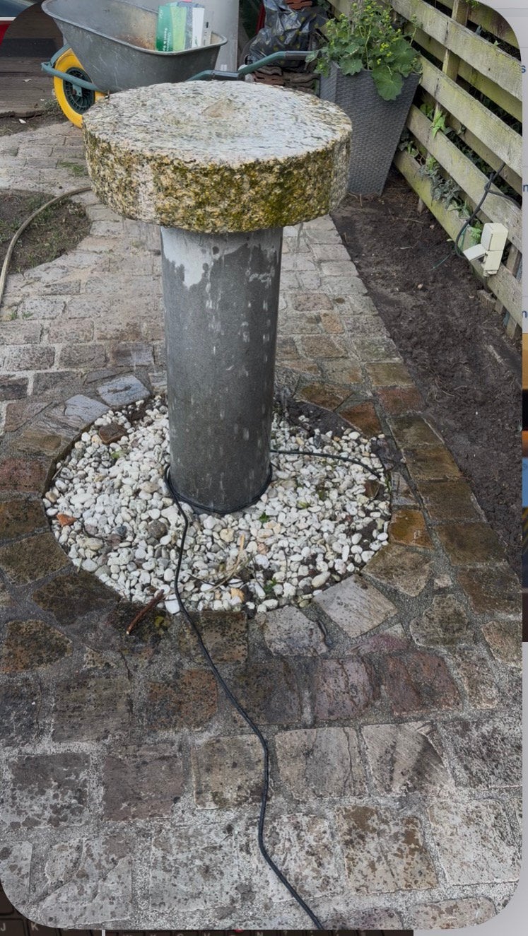 Waterfontijn, Ophalen, Gebruikt, Graniet, Fontein