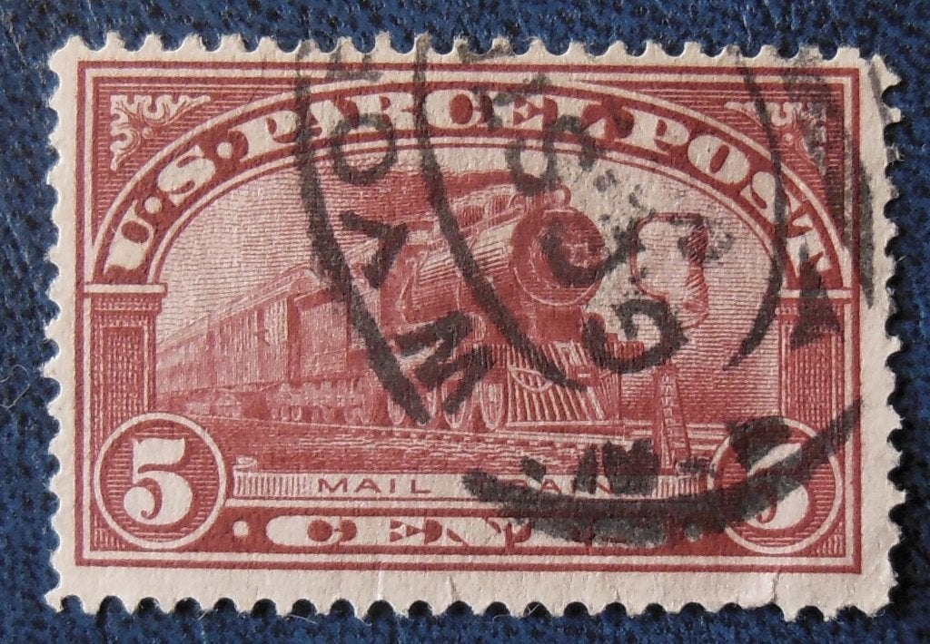 Timbre 1912-13 US Parcel Post - chemin de fer - oblitéré, Envoi, Affranchi, Amérique du Nord