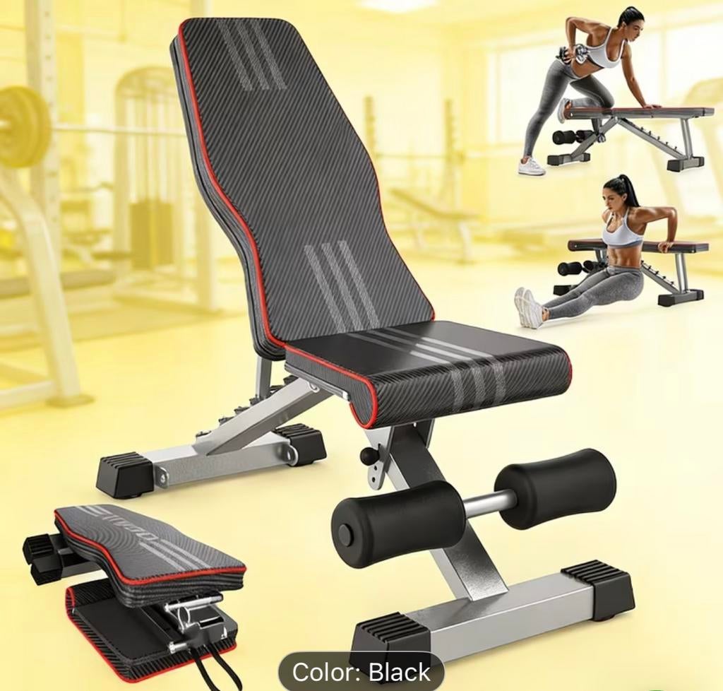 Adjustable Weight Bench, Sports & Fitness, Équipement de fitness, Neuf, Balle de fitness, Bras, Pectoraux, Abdominaux, Dos, Enlèvement ou Envoi