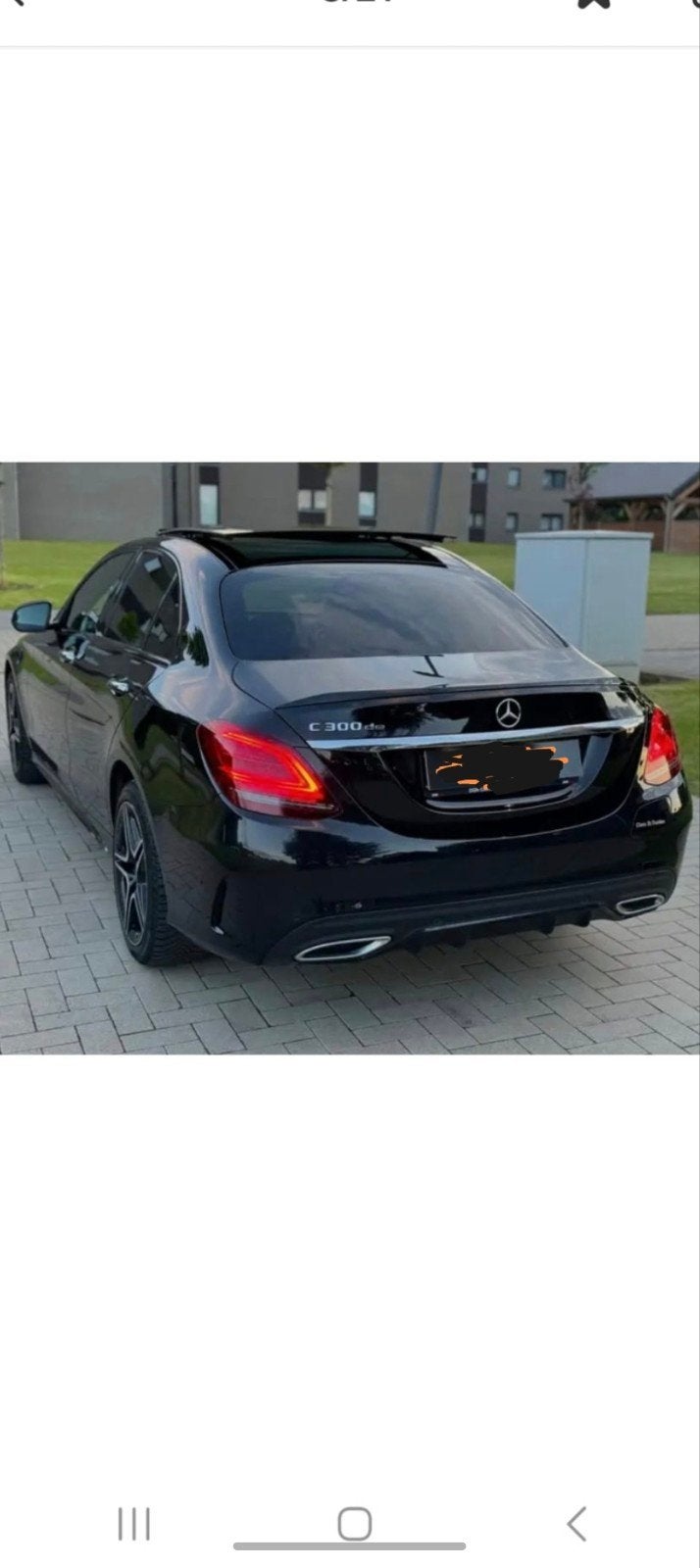 Mercedes c300de 2021 sport édition, Auto's, Automaat, Zwart, Zwart, Berline