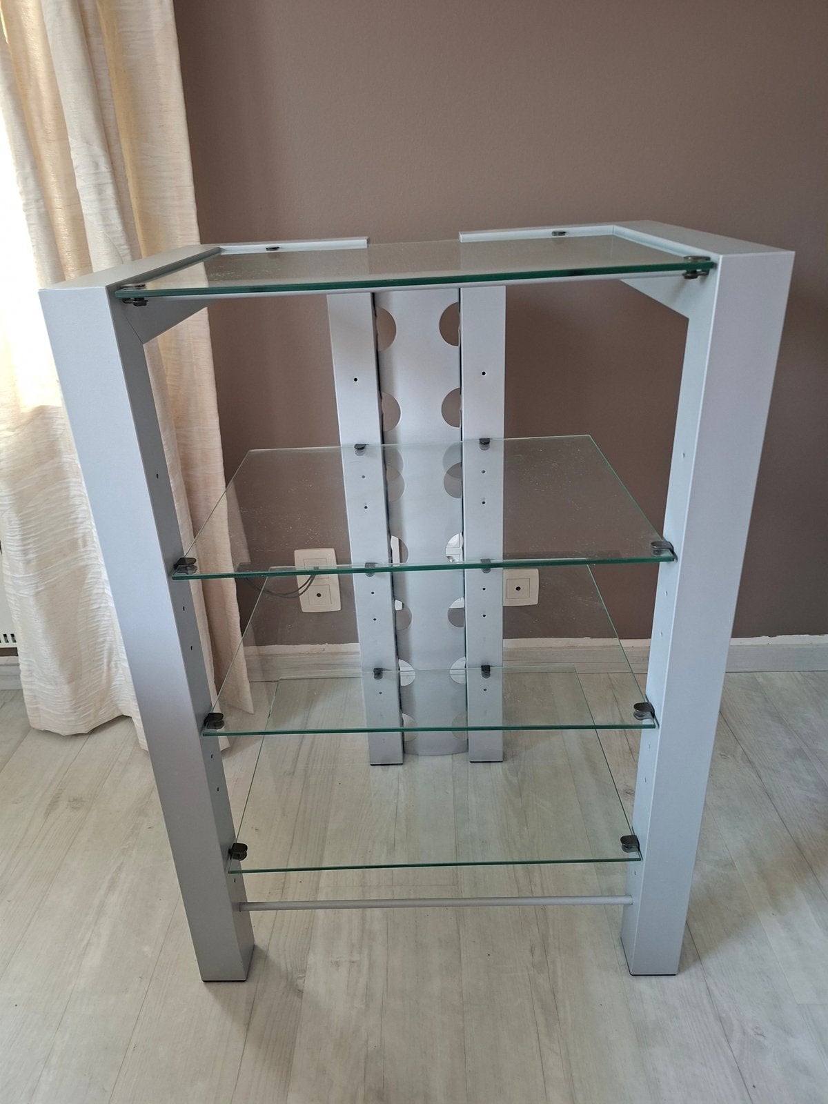 hifi audio meubel rack, Ophalen, Gebruikt, Glas, Minder dan 100 cm