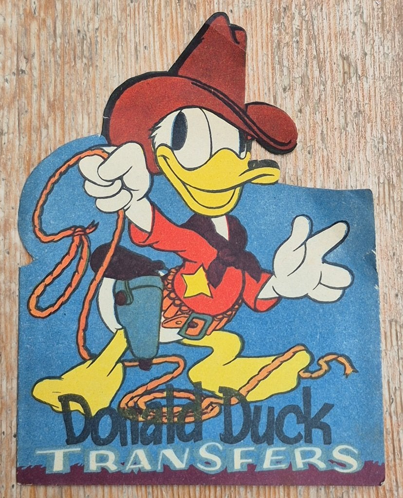 Donald Duck transfers 1950s Tower Press Walt Disney, Verzamelen, Ophalen of Verzenden, Donald Duck, Zo goed als nieuw, Overige typen