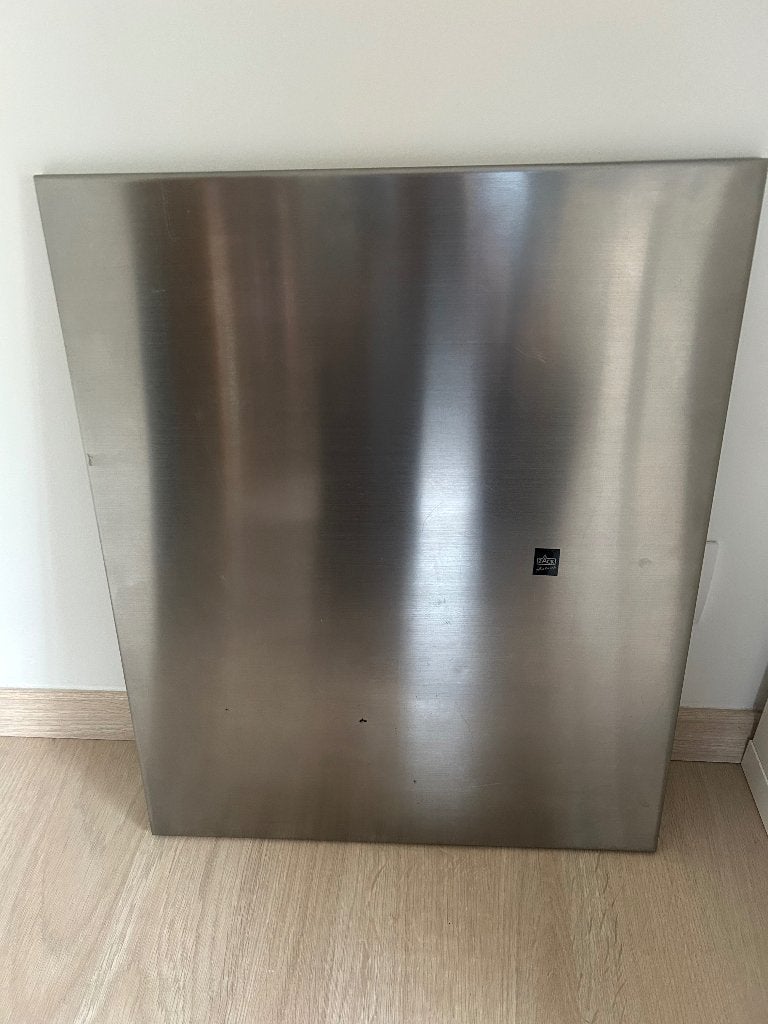 Zack magneetbord in inox, Huis en Inrichting, Ophalen of Verzenden, Zo goed als nieuw, Magneetbord
