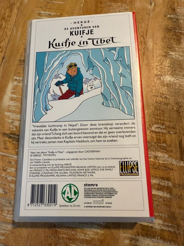 3 vintage VHS Casettes van Kuifje, Nederlands gesproken, Animatie, Vanaf 9 jaar, Zo goed als nieuw, VHS
