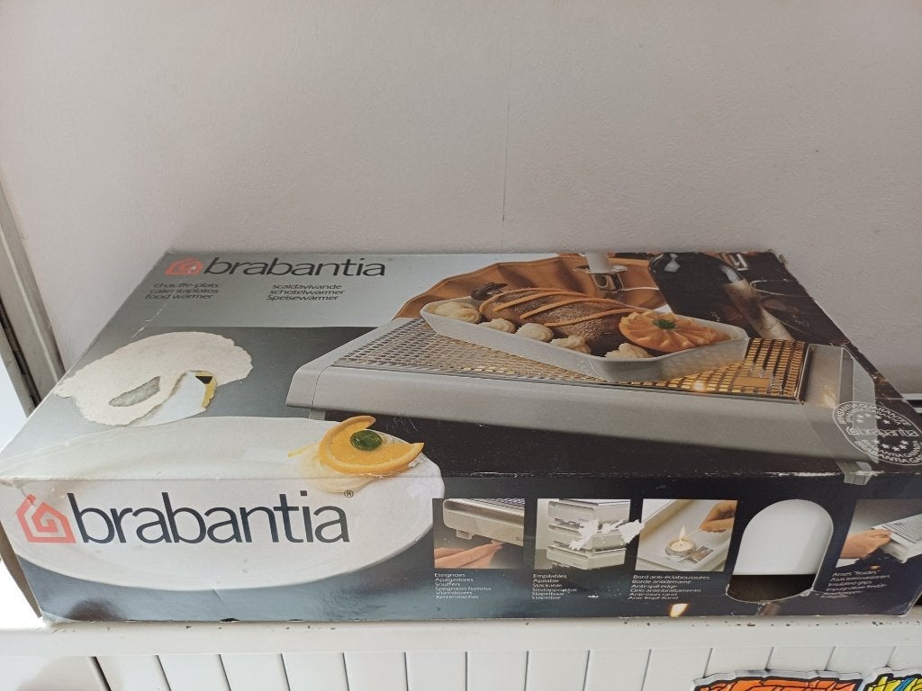 brabantia schotel verwarmer  in nette staat, Ophalen of Verzenden, Metaal, Brabantia, Overige typen