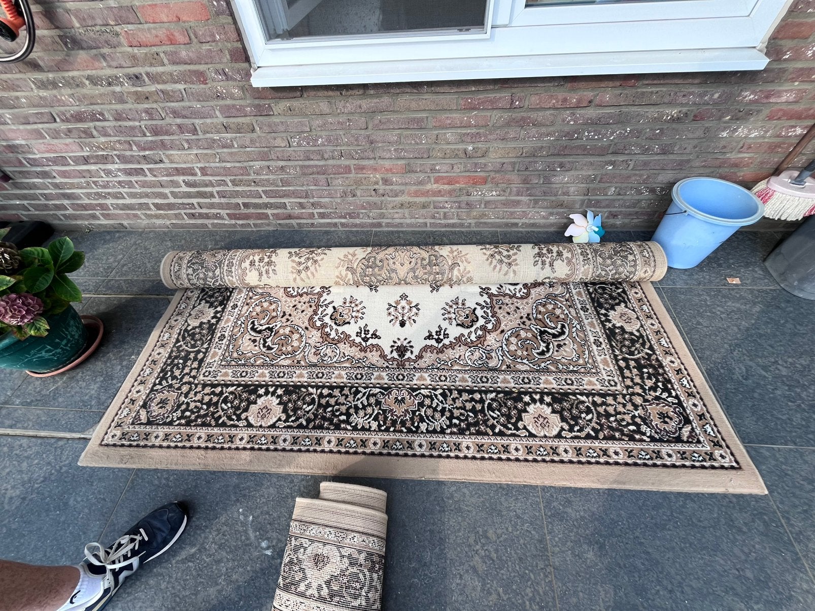 Klassiek oosterse tapijt - 200 x 280 cm, Maison & Meubles, Ameublement | Tapis & Moquettes, 200 cm ou plus, 200 cm ou plus, Beige