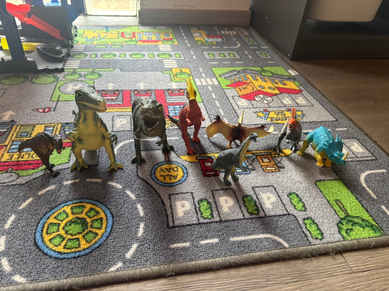 Setje dinosaurussen, Kinderen en Baby's, Speelgoed | Actiefiguren, Ophalen, Zo goed als nieuw