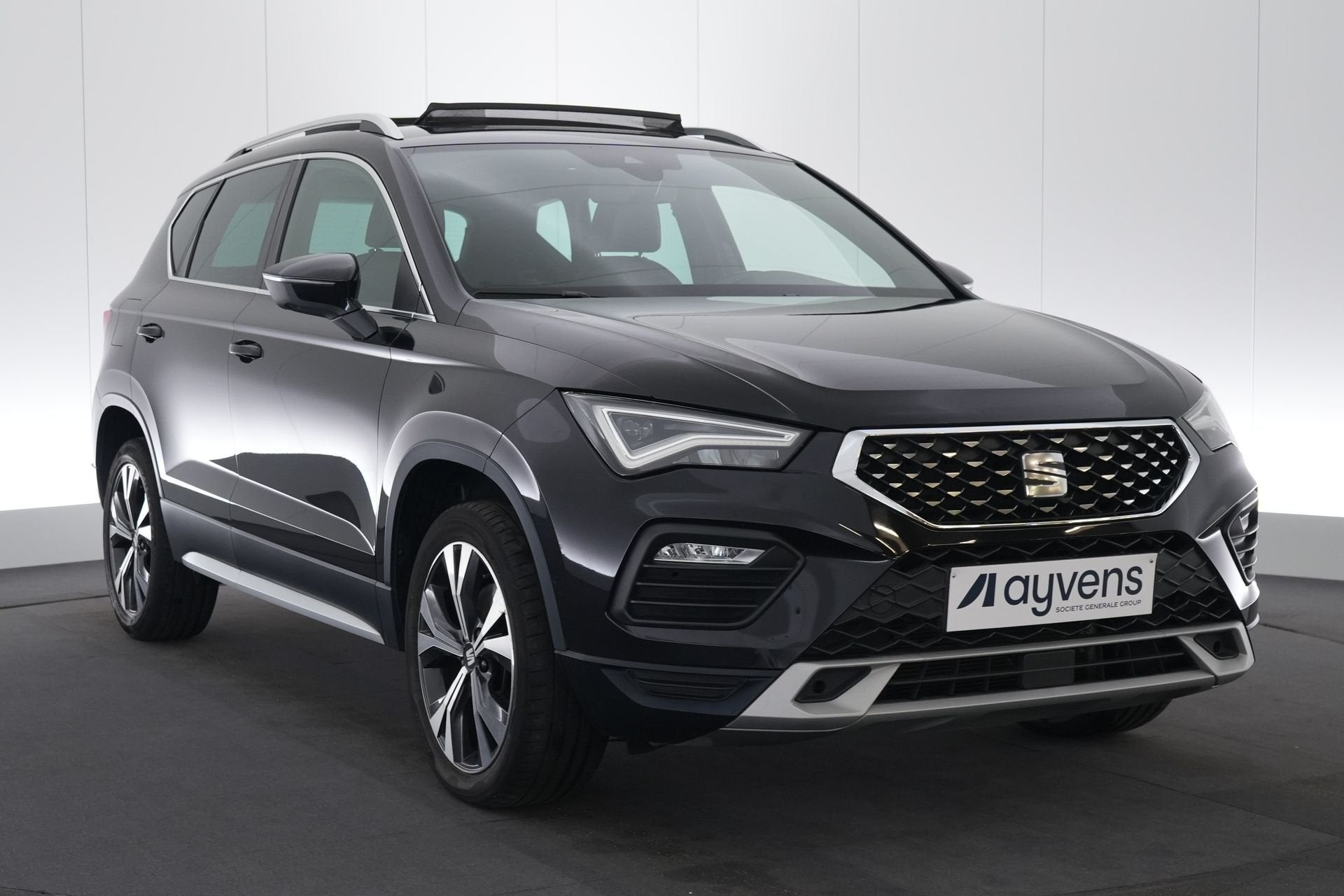 (2AST220) SEAT ATECA, Auto's, Seat, Ateca, Zwart, Bedrijf, 5 deurs