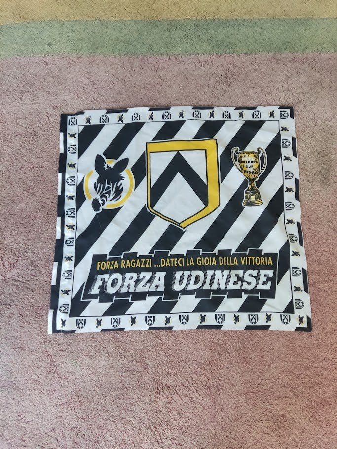 FORZA UDINESE DOEK, Ophalen of Verzenden, Zo goed als nieuw, Vaantje of Sjaal