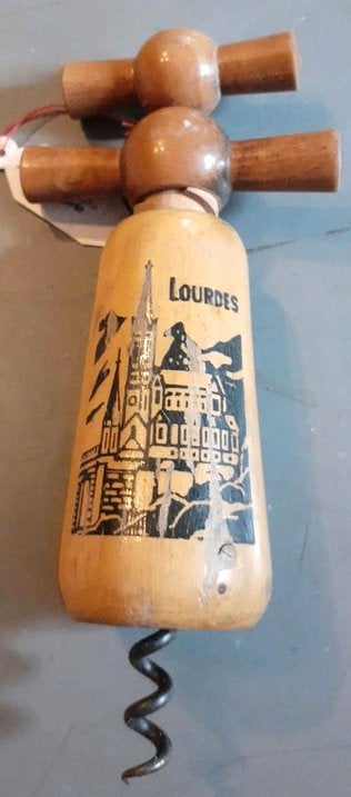 tire bouchon vintage en bois lourdes n2, Ophalen of Verzenden