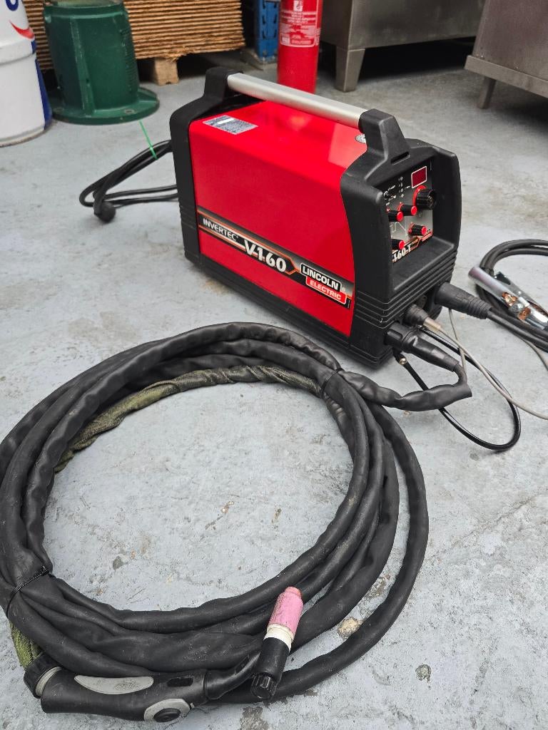Lincoln Invertec V160T Pulse Tig lasapparaat, Doe-het-zelf en Bouw, Gereedschap | Lasapparaten, Ophalen, Zo goed als nieuw, 150 tot 250 ampère
