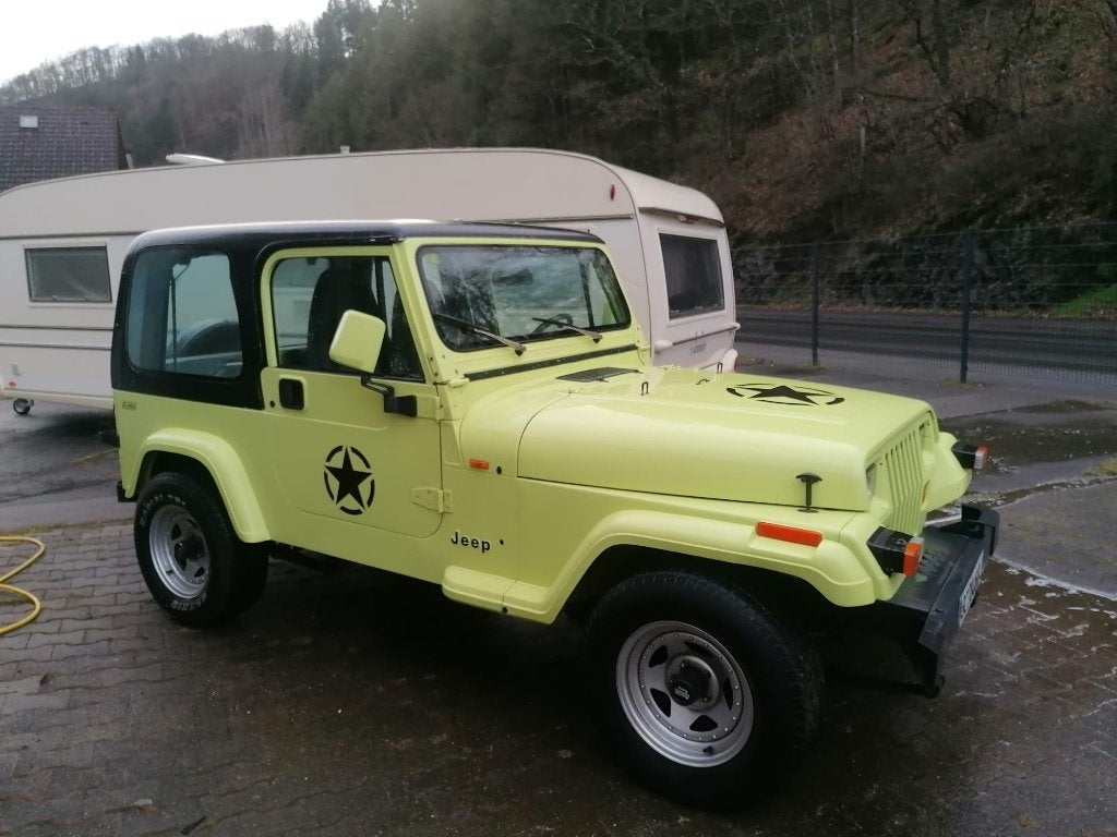 Jeep Wrangler, Cabriolet, Geel, Handgeschakeld, Particulier
