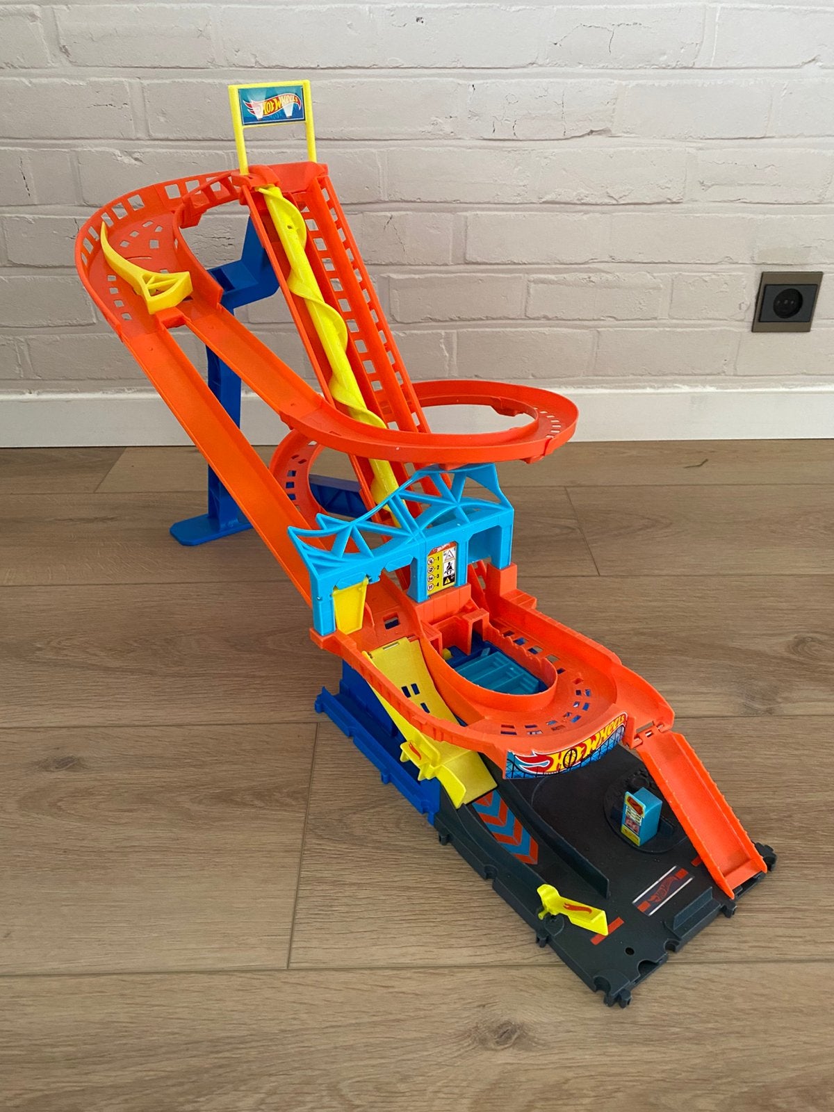 Hot Wheels City Roller Coaster Rally, Ophalen, Zo goed als nieuw, Hot Wheels