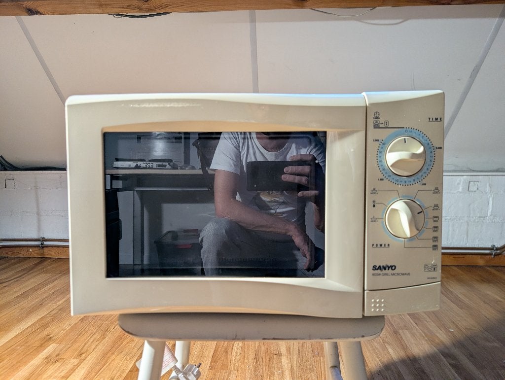 Sanyo microgolfoven met grill (800W / 1000W grill), Elektronische apparatuur, Gebruikt, Microgolfoven, Grill, Ophalen of Verzenden