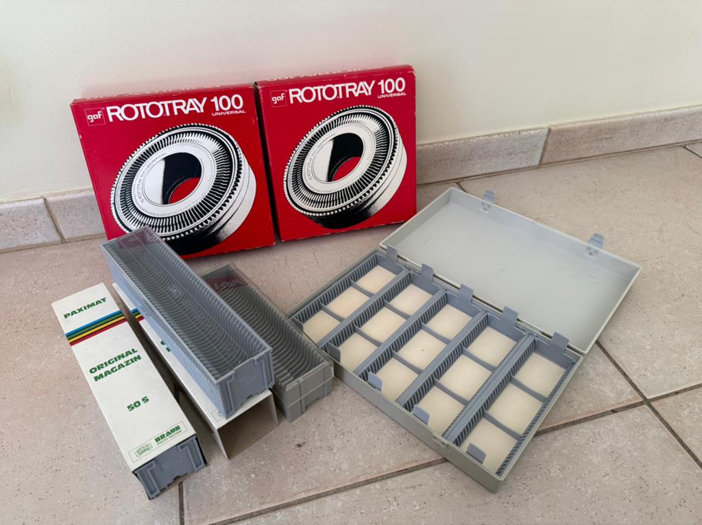 Toebehoren voor diaprojector, Ophalen