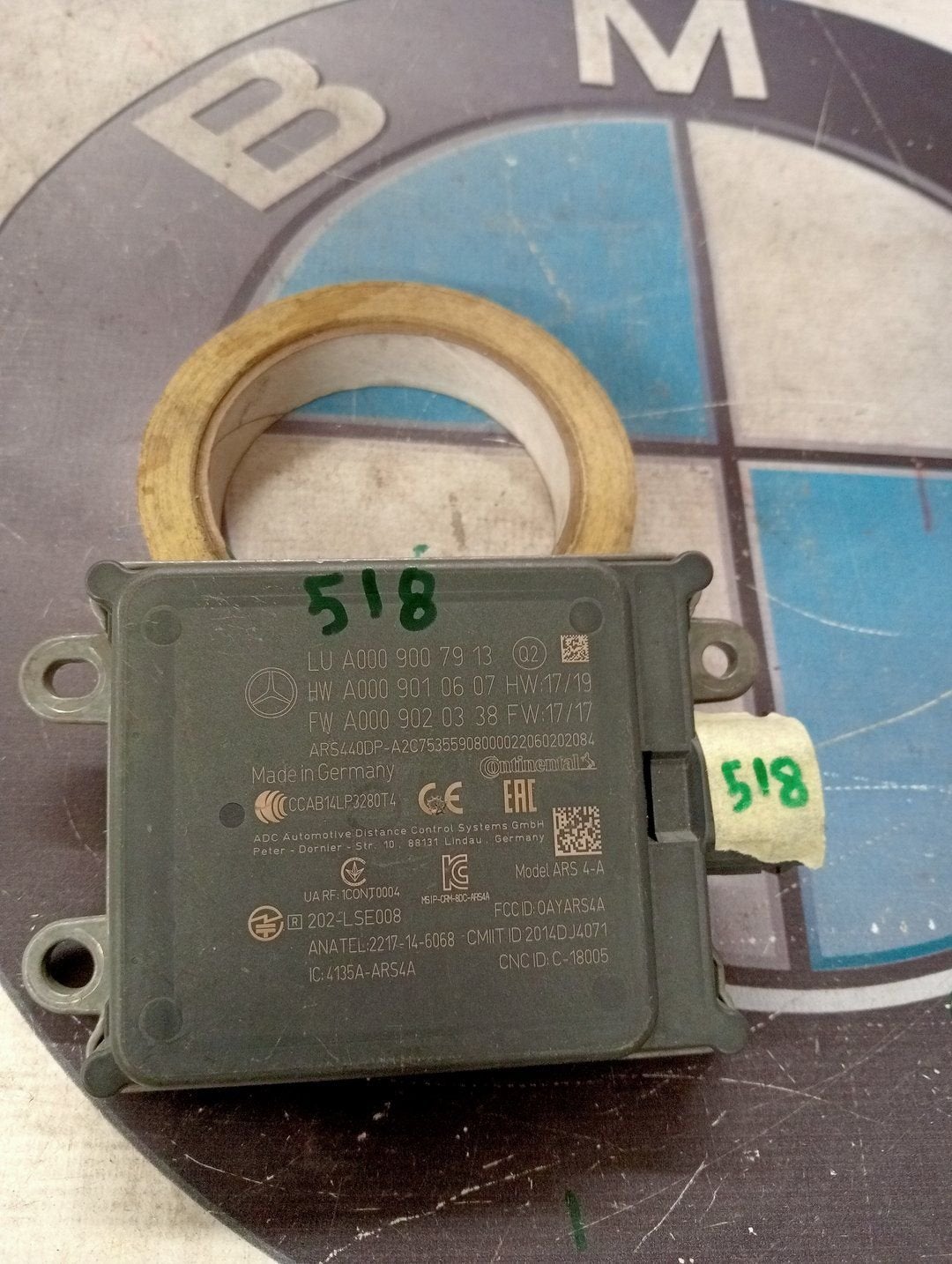 Radarsensor voor verschillende types A0009007913, Utilisé, -, -, Enlèvement ou Envoi