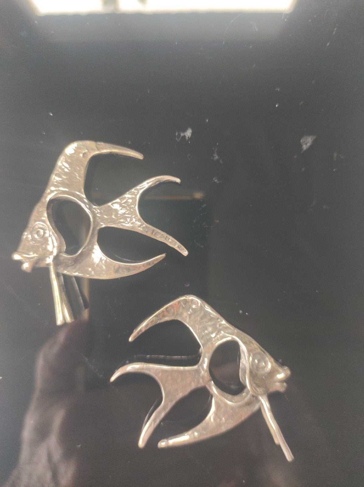 Zilver massief 925 Duo maanvis, Verzenden, Zilver