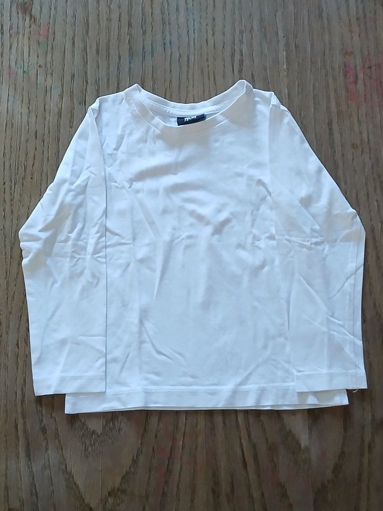H&M Witte Basic Longsleeve (Maat 98/104), Gebruikt, Jongen of Meisje, H&M, Ophalen of Verzenden