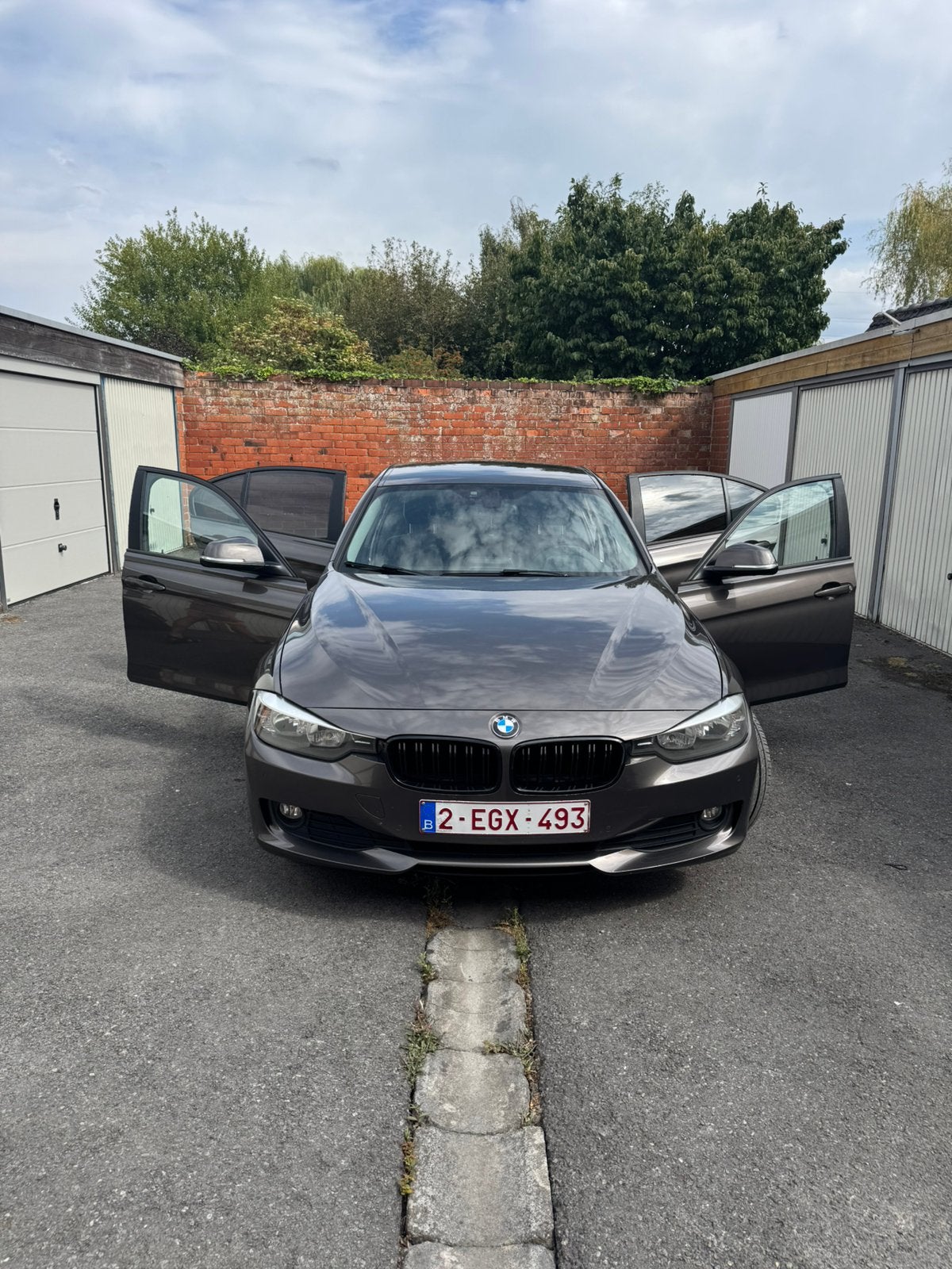 BMW 318d, Euro 5, Zwart, Bruin, Leder