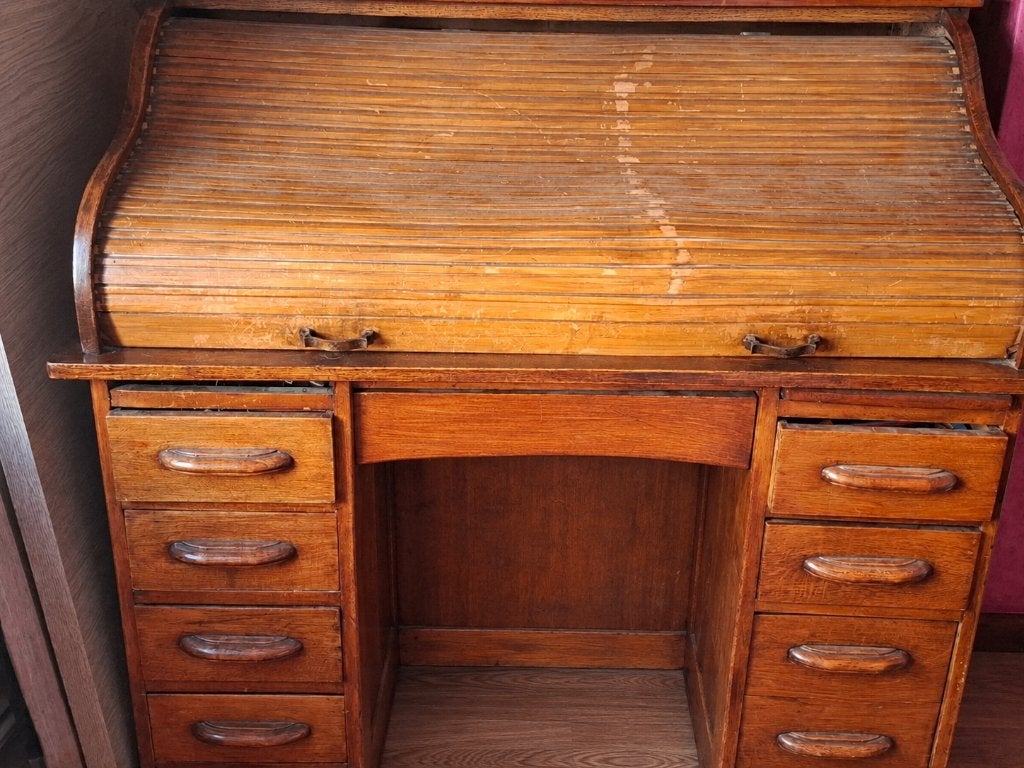 Bureau, Utilisé, Antique, Bois, Secrétaire