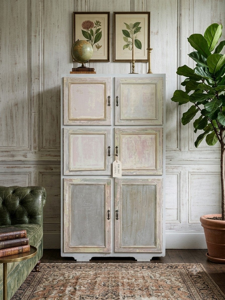 Unieke Bohemian Blikvanger! Grote Vintage Ibiza Stijl Kast, Huis en Inrichting, Ophalen, Zo goed als nieuw