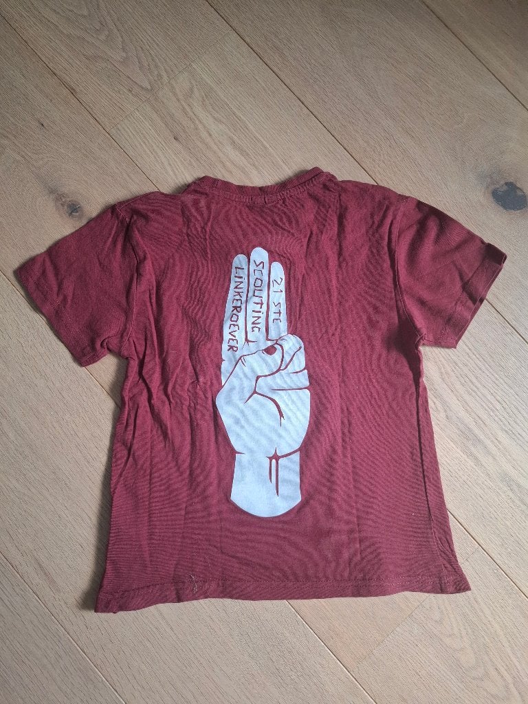 Scouts t shirt 21 scouting, Verzamelen, Scouting, Ophalen, Gebruikt, Kleding