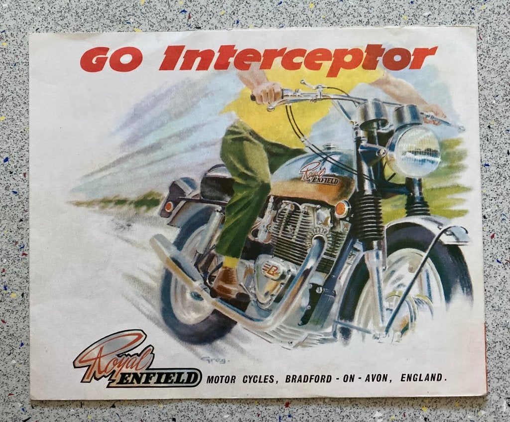 Royal Enfield Interceptor Series II Brochure, Boeken, Verzenden, Zo goed als nieuw, Merk of Model