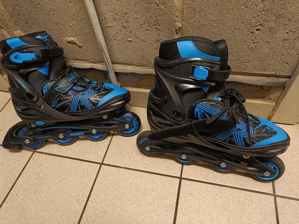 Patins, Rollers 4 roues en ligne, Roces, Réglable, Comme neuf