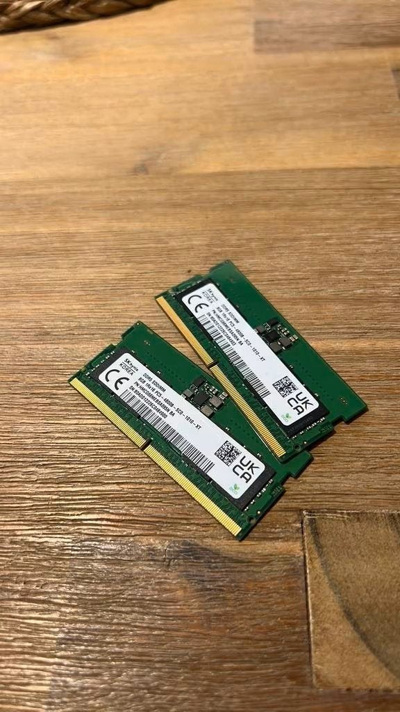 SK hynix 16GB DDR5 Laptop RAM (2x 8GB SODIMM 4800MHz), Computers en Software, Ophalen, Nieuw, DDR5, Laptop