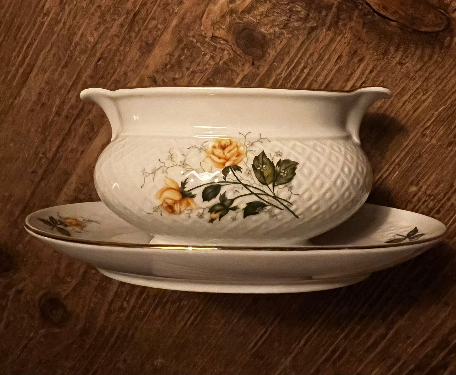 Vintage porcelein Seltman Weiden Bavaria Annabell gele rozen, Antiek en Kunst, Ophalen
